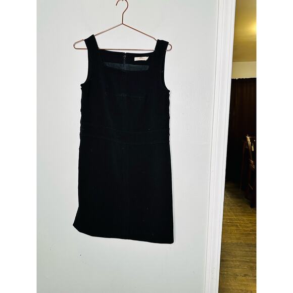 TORY BURCH Black Square Neckline Sleeveless Mini Dress Size 4 - Picture 2 of 8